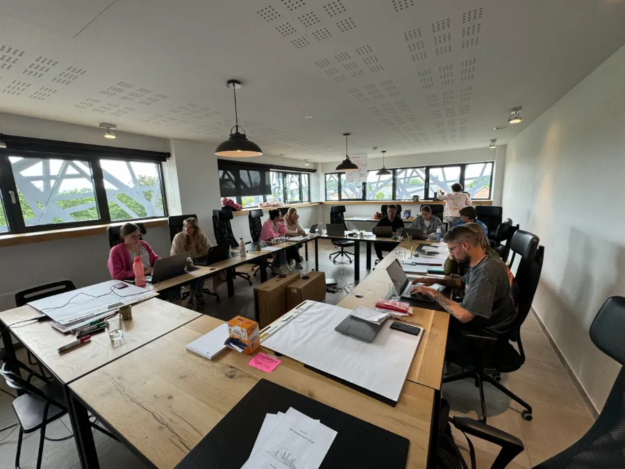 Valorize Solutions Value Drive workshop: group work in a training room.